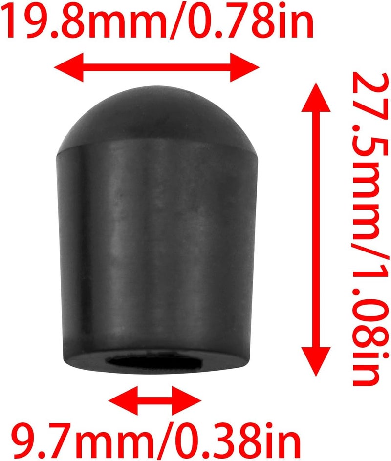FINBe Cello Endpin Stopper Rubber End Pin Head Stoppers Instrument Accessories for Cello Practice 4PCS (Black) - Image 4
